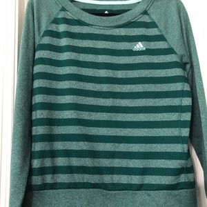Adidas clima wear sweatshirt size medium green